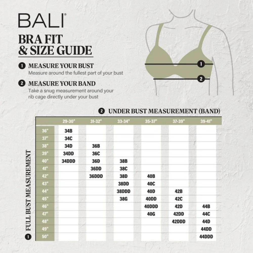 Bali Women Tailored Underwire Minimizer Full Coverage Bra Black 36DD No-Slip NWT